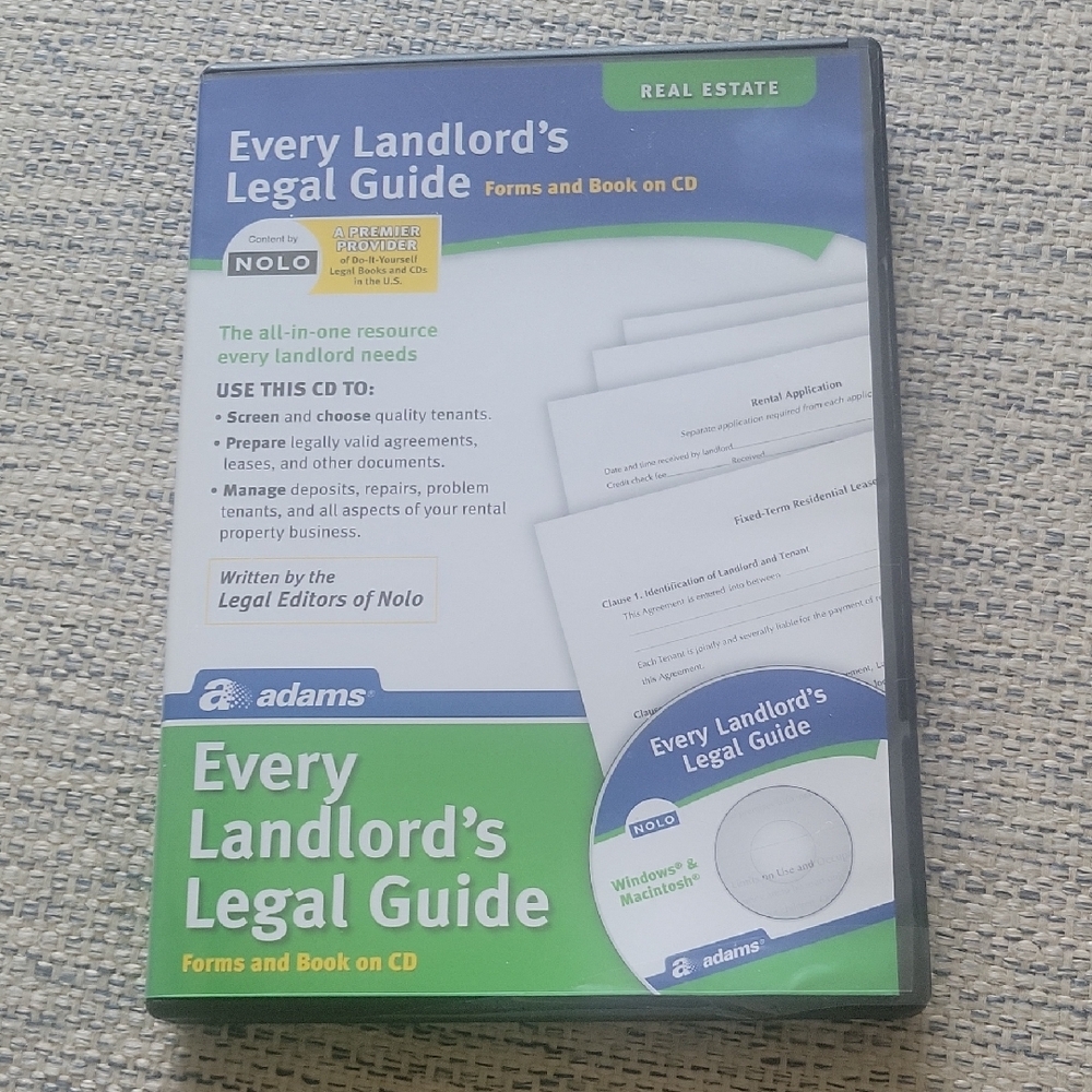 Adams Landlord's Legal Guide CD with Forms
